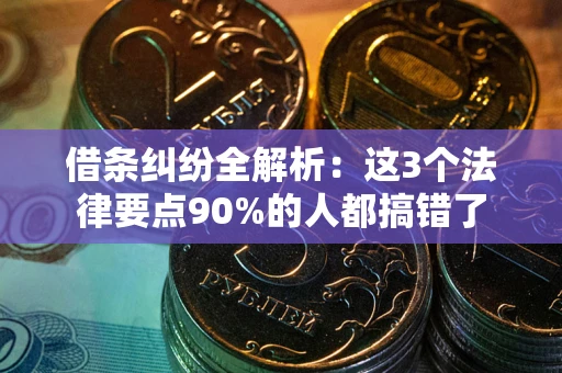 北京借条纠纷全解析：这3个法律要点90%的人都搞错了