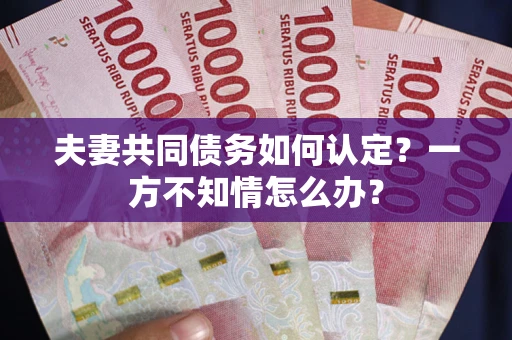 北京夫妻共同债务如何认定？一方不知情怎么办？