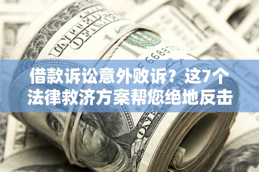 北京借款诉讼意外败诉？这7个法律救济方案帮您绝地反击！