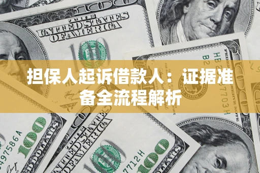 北京担保人起诉借款人：证据准备全流程解析