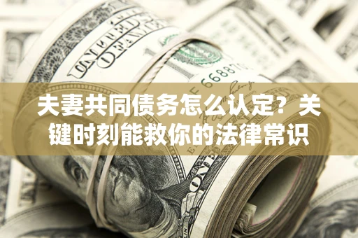 北京夫妻共同债务怎么认定？关键时刻能救你的法律常识